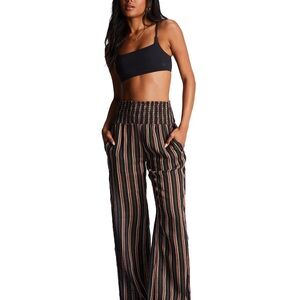 Billabong Striped Kids Bottoms - Black and Brown